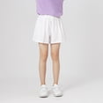 thumbnail image 2 of Coerni Big Kids Girls Cotton Solid Color Shorts Toddler Elastic Waist Bow Sports Shorts Summer Breathable Jogger Shorts, 2 of 4