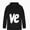 Black, variant on HOMADLES Mens Graphic Hoodies Pullover Loose Fit Long Sleeve Hooded Sweatshirt Casual Tops Green Size L
