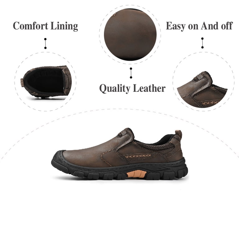 Mens Casual Moccasin Loafers. Work, Office, Outdoor, Walking, Hiking. Sz 11.5 Amazon.com | Mens Non-Slip Loafers Outdoor Lightweight  main image 3