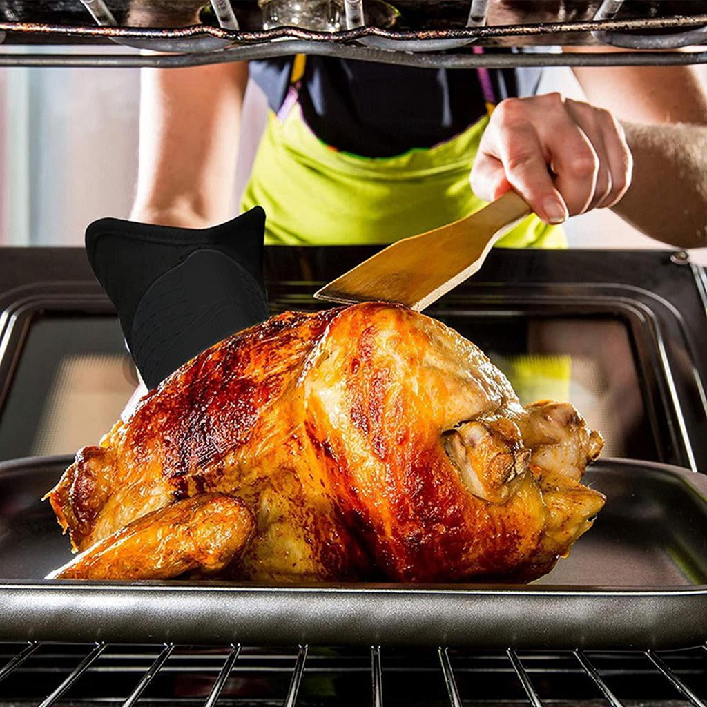 Fiocias Loviver 4 Oven Mitts and Pot Holders 230 Degree Gloves Waterproof Kitchen Gloves