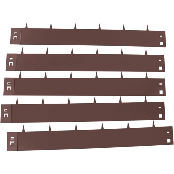 5PCS Steel Lawn Edging, 4"x39" Heavy Duty Bendable Metal Landscape Edging Border, Flexible Steel Garden Edge with Tip Teet for Garden Yard Patio Path