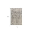 thumbnail image 3 of 8' X 11' Gray And Ivory Abstract Stain Resistant Area Rug, 3 of 9