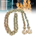 thumbnail image 3 of Double Hook Tow Chain, Electroplating Process 3 Meter 10FT 3/8 Inch Specification Towing Chain  for Ports Mining Activities, 3 of 7