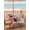 Pink Crimson Beige, variant on Outdoor Tablecloth with Umbrella Hole and Zipper, Valentine's Day Rectangle Table Cloth 54x80 Inch Waterproof Tablecloth, Pink Love Roses Truck Romantic White Picnic Table Cover for Patio Camping