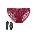thumbnail image 4 of Remote Control Burgundy Lace Panty & Vibe Set in L/XL, 4 of 5