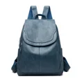 thumbnail image 3 of Mochila de cuero genuino para mujer, bolso de hombro de moda para mujer, mochila para mujer, mochilas escolares para adolescentes 2024, 3 of 5