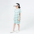 thumbnail image 4 of LYMAYTER Kids Girls Sundress Youth Short Sleeve Long T-Shirt Dress 4-12Y Toddler Casual Fashion Movement Ventilate Dresses, 4 of 8