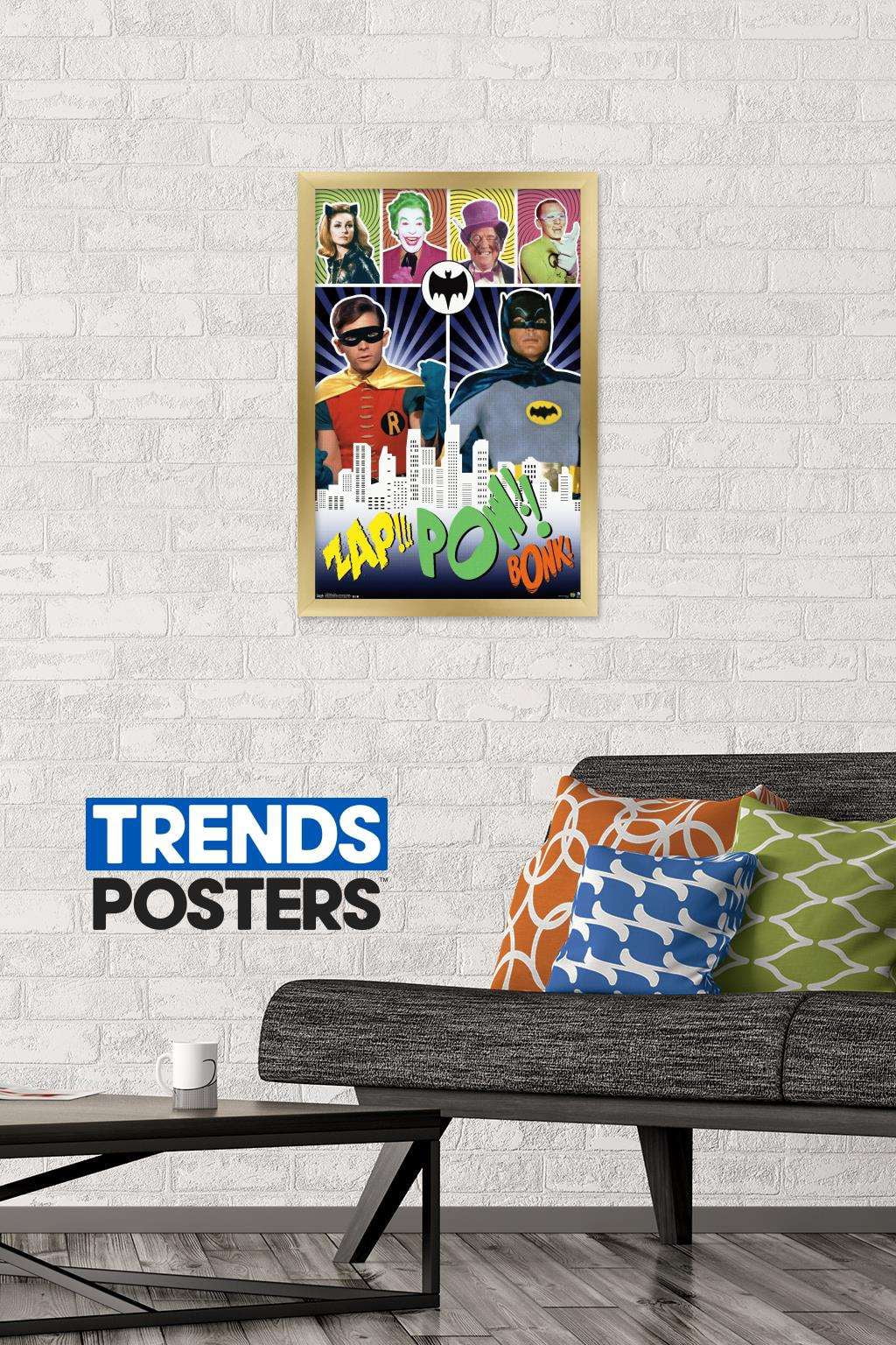 DC Comics TV - Batman TV Series - Pow Wall Poster, 14.725" x 22.375", Framed