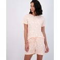 thumbnail image 5 of Real Essentials 2 Pack: Ultra Soft Women’s Pajama Set Short Sleeve and Shorts Lounge & Sleepwear (Available In Plus), 5 of 6