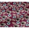 thumbnail image 5 of oneOone Viscose Jersey Burgundy Fabric Flower Watercolor Fabric For Sewing Printed Craft Fabric By The Yard 60 Inch Wide, 5 of 5