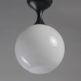 thumbnail image 4 of Maxim 21229Mr Neve 9" Wide Semi-Flush Globe Ceiling Fixture - Chrome, 4 of 7
