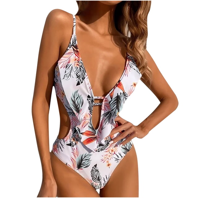 Conjunto de Bikini informal con estampado de mujer a la moda, traje de baño de una pieza, Bikini, ropa de playa, traje de baño Fridja nalpqowj50993