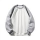 thumbnail image 2 of Blusas y camisas de manga larga con cuello redondo y detalles deportivos para hombre, sudadera con cuello redondo y manga larga, sudadera con capucha lisa, blusa de algodón para hombre, 2 of 9