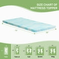 thumbnail image 4 of Aidoly 2 inch Gel Memory Foam Mattress Topper, Twin - Breathable, 4 of 9