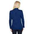 thumbnail image 3 of Devon & Jones CrownLux Performanceâ„¢ Ladies' Plaited Long Sleeve Polo - DG20LW, 3 of 4