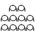 thumbnail image 1 of SHISUYAN 10pcs 1M 3 Pin DMX Lighting Cable for LED Par Light Moving Head Light DJ Equipment Black, 1 of 8