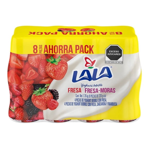 Yoghurt bebible Lala varios sabores 8 pack de 220 g c/u