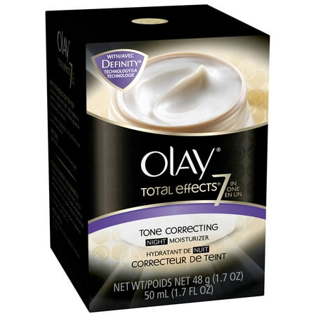 Olay Total Effects 7-In-1 Tone Correcting Night Moisturizer, 1.7 Fluid