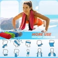 thumbnail image 5 of Cooling Towels for Neck and Face Soft Breathable Microfiber Sports Gym Sweat Towel with Carabiner for Golf Yoga Running Camping Golf Gym Workout, 5 of 14