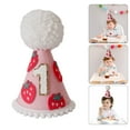 thumbnail image 2 of Baby Girls 1st Birthday Party Hat, Felt Cloth Festival Celebration Caps Unique Decor Photoshoots Props for Shower Party, 2 of 9