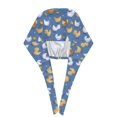 thumbnail image 3 of Kdxio Chicken Family Pattern Turban Hat for Women Men Comfortable Adjustable Cleaning Working Cap with Sweatband, 3 of 8