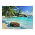 thumbnail image 5 of PRATYUS Tapestry Ocean Beach Tapestry Wall Hanging Tropic Paradise Beach Wall Tapestry Coconut Tree Tapestry Hippie Bohemian Tapestry Palm Tree Tapestry for Home Decor Painting, 5 of 6
