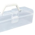 thumbnail image 6 of DOMELAY Roll Cake Box Cake Carrier Clear Rectangle Bread Box Cake Container Cake 34cmx10cmx9cm, 6 of 7