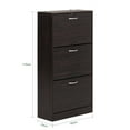 thumbnail image 3 of SoBuy FSR110-BR 3 Drawers Shoe Cabinet Shoe Rack Shoe Storage Cupboard Organizer Unit, 3 of 7