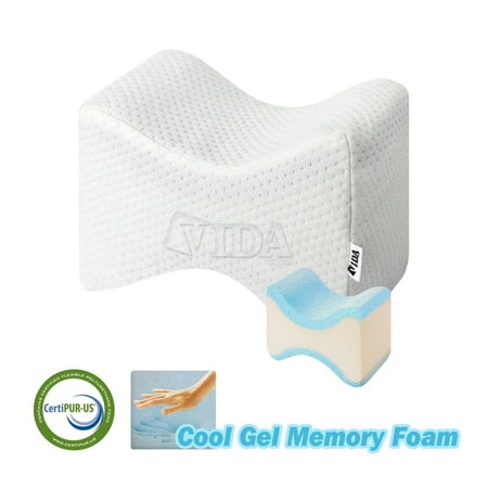 AeroBreathe Gel Memory Foam Knee and Leg Wedge Pillow
