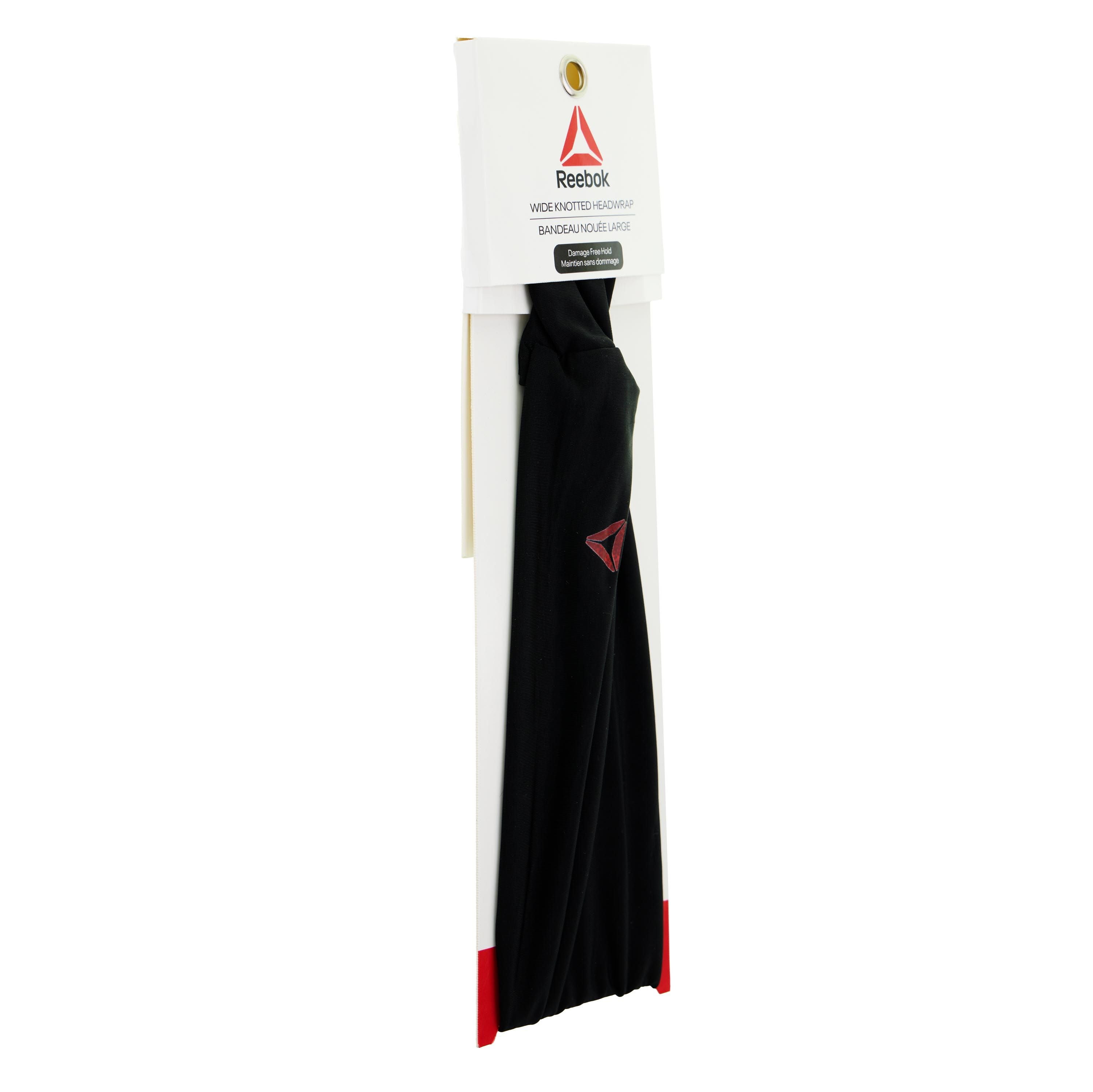 Reebok Wide Knotted Headwrap for All Hair Types with Cooling Fabric