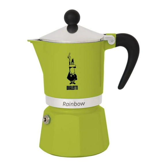 Bialetti 4973 Rainbow Espresso Maker, green