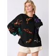 thumbnail image 4 of Sudadera con capucha y parches de purpurina, camiseta vintage Harajuku, ropa de calle ajustada de manga larga, ropa de mujer, camiseta de Halloween, otoño e invierno, 4 of 5