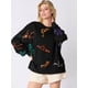 thumbnail image 4 of Sudadera con capucha y parches de purpurina, camiseta vintage Harajuku, ropa de calle ajustada de manga larga, ropa de mujer, camiseta de Halloween, otoño e invierno, 4 of 5