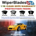 thumbnail image 2 of 2010 Lotus Elise Beam Wiper Blades Wipers w/1yr Warranty (Set of 2) (WiperBladesUSA), 2 of 5