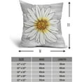 thumbnail image 4 of Summer Daisy Floral Pillow Covers 16X16 Inch Set of 2 White Petal Flower Bloom Decorative Pillow Cases Gray Seasonal Cotton Linen Cushion Case Farmhouse Home Decor for Sofa Couch Porch Outdoor, 4 of 6