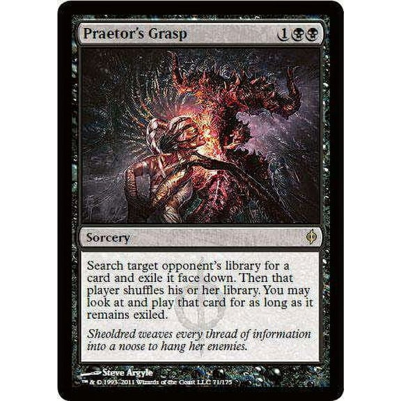 MtG New Phyrexia Rare Praetor's Grasp #71
