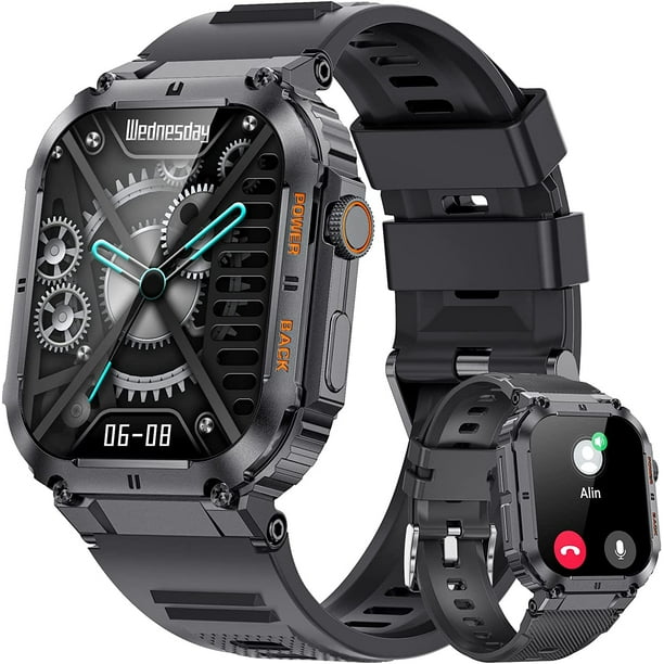 Smart Watch Men Make Answer Call 1.96 HD Outdoor Tactical