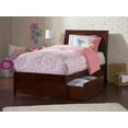  Portland Platform Bed with Matching Foot Board with 2 Urban Bed Drawers ...