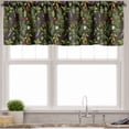 thumbnail image 2 of Ambesonne Vegetables Valance & Curtain 3 Pcs Set, Eat Your Veggies Theme, 55"x36", Orange Fern Green Black, 2 of 7