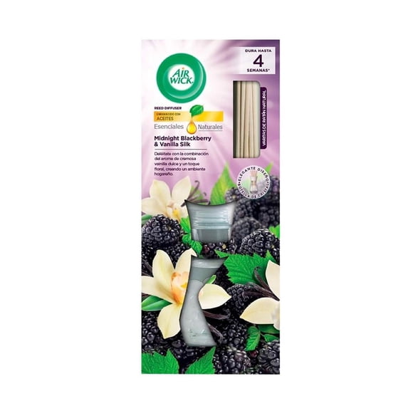 Aromatizante de Ambiente Air Wick Reed Diffuser Midnight Blackberry & Vanilla Silk 50 ml