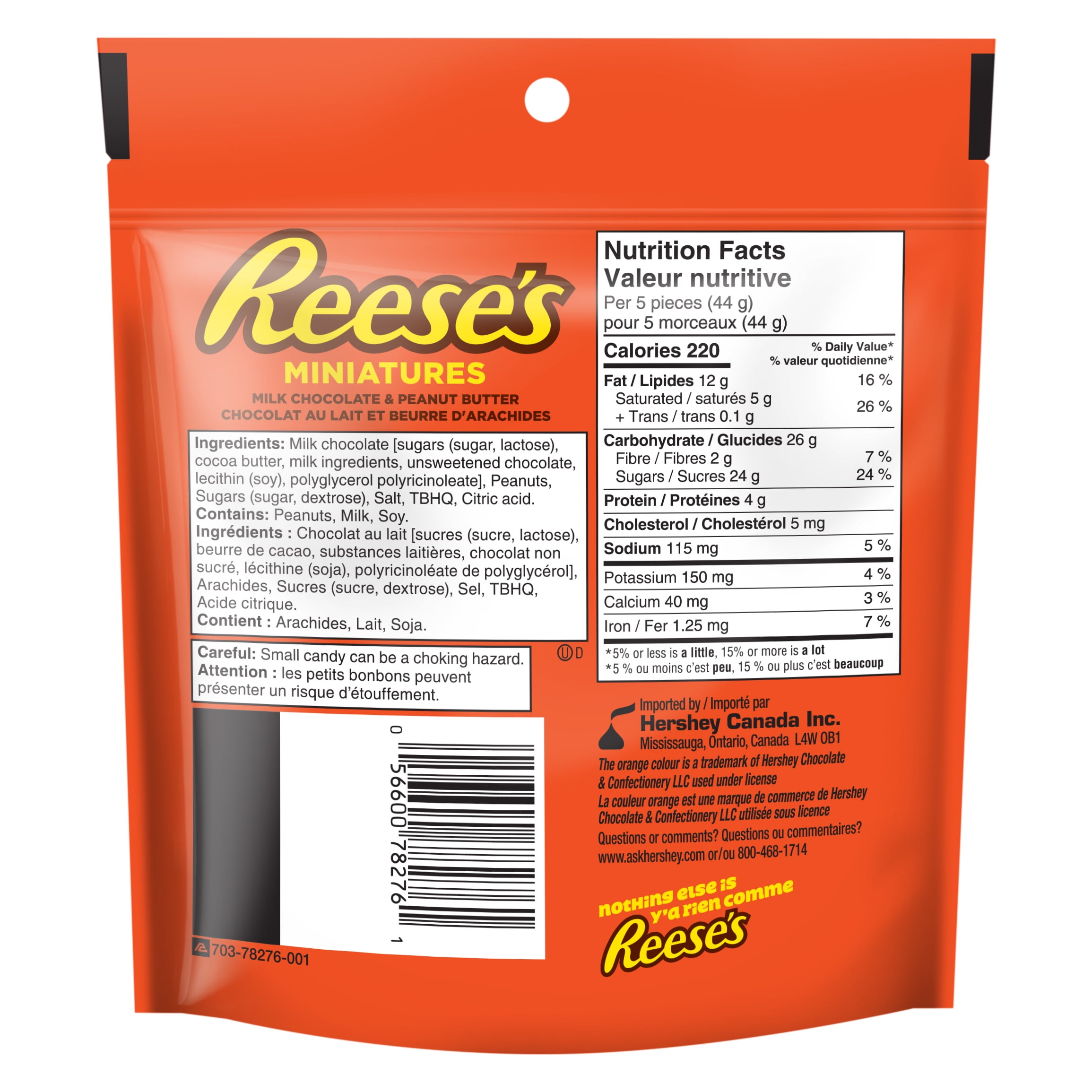REESE'S Miniatures PEANUT BUTTER CUPS Candy, Great for sharing, 185g