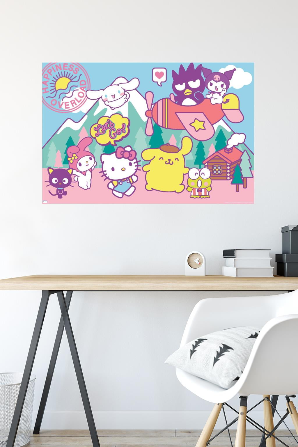 Hello Kitty and Friends - Happiness Overload Wall Poster, 22.375 x 34 