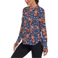 thumbnail image 2 of FORMRS Womens Long Sleeve Shirts UPF 50+ Sun Protection Quick Dry Fishing Hiking Tops, Size S-2XL, Red Panda Pattern, 2 of 8