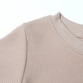 thumbnail image 6 of JOANKDMI 2 Piece Set Girls Casual Shorts Set Ribbed Knit Crewneck Short Sleeve Tee and Elastic Waist Shorts Soft Breathable Comfy Summer Outfits Playwear Loungewear, 8Y-9Y, 6 of 8
