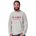 thumbnail image 3 of Im a Ninja You Cant See Me Fighter Men's Long Sleeve Tee T Shirt Brisco Brands X, 3 of 5