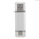 thumbnail image 4 of Disco U Disco flash USB 3.0 plateado de alta velocidad de aleación de aluminio 3 en 1 para teléfonos móviles Computadoras 8 GB, 4 of 14