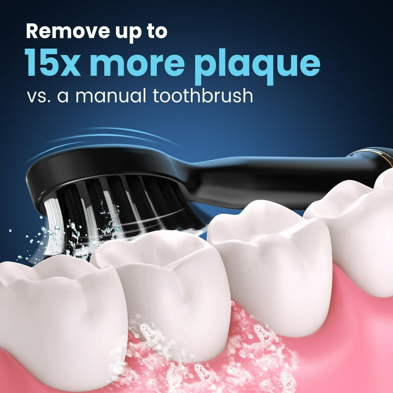 Sejoy Rechargeable Electric Toothbrush, 7 Brush Heads, Sonic