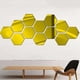 thumbnail image 4 of 12 piezas extraíbles de acrílico espejo Soledad decoración autoadhesiva Oro 70x40mm adhesivo de pared hexagonal, 4 of 6