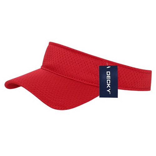 Decky 3014 Mesh Jersey Visors, Red