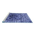 thumbnail image 2 of Ahgly Company Machine Washable Indoor Rectangle Oriental Blue Industrial Area Rugs, 5' x 8', 2 of 4